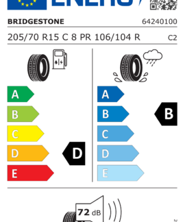 Bridgestone Duravis R660 205/70 R15C 106/104R TL